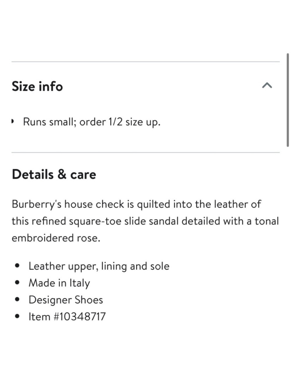 Burberry Quilted Slide Sandal - Picture 7 of 7
